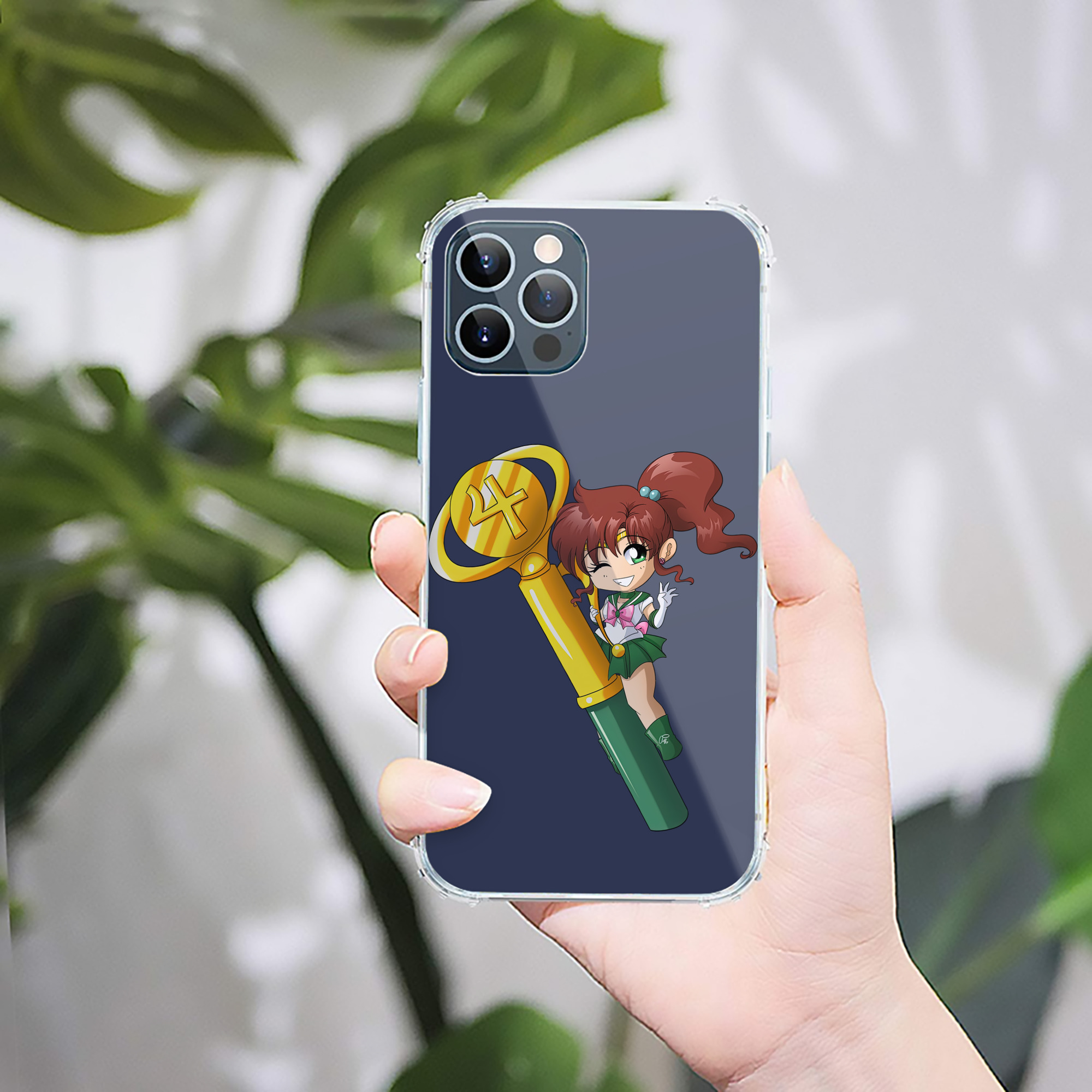 （画像用） 美少女戦士セーラームーン 木野 まこと きの まこと Sailor Moon Kino Makoto （セーラージュピター；Sailor Jupiter） 【iPhone 12シリーズ対応】透明スマホケース（クリアソフトケース）